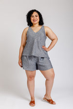 Reef Curve camisole & shorts set pattern