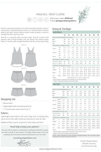 Reef Curve camisole & shorts set pattern