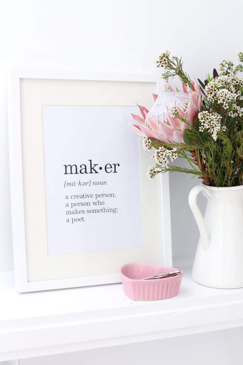 Maker Definition Print