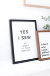 Yes I Sew Print